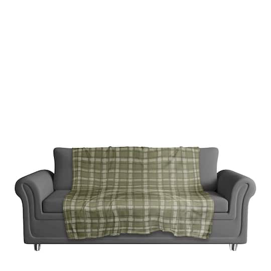 Plaid Coral Fleece Blanket